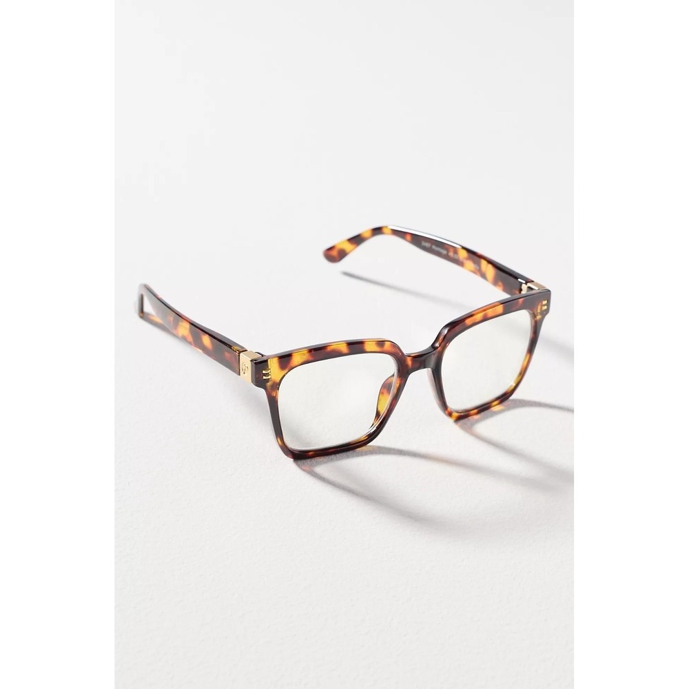 New Anthropologie Peepers Tortoise Montage Blue Light Filter Readers +1.25